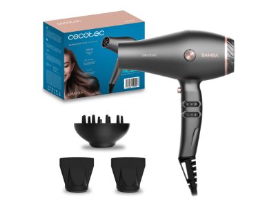 Cecotec Hair dryer, IoniCare Harmony, 2600 W, Number of temperature settings 3, Ionic function, Grey, Diffuser nozzle