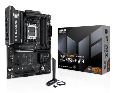 Mainboard, ASUS, AMD B650, ATX, Memory DDR5, Memory slots 4, 1xPCI-Express 4.0 1x, 1xPCI-Express 4.0 16x, 1xPCI-Express 5.0 16x, 3xM.2, 1xHDMI, 1xDisplayPort, 3xUSB 2.0, 3xUSB 3.2, 2xUSB-C, 3xAudio port, TUFGAMINGB650E-EWIFI