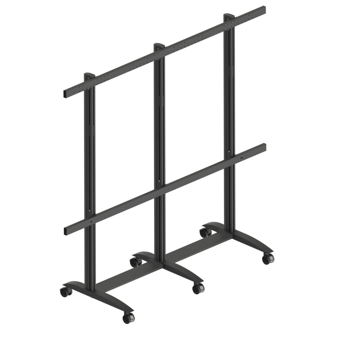 EDBAK Floor stand, TRV400.006 Videoconferencing trolley for Samsung, Height adjustment, 130 ", Maximum weight (capacity) 200 kg, Black