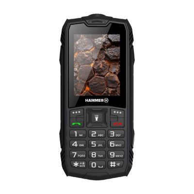 Hammer ROCK LTE, Black, 2.4 ", IPS, 48 MB, 128 MB, Dual SIM, 3G, Main camera resolution 2 MP, 3000 mAh, USED, REFURBISHED, WITHOUT  ACCESSORIES