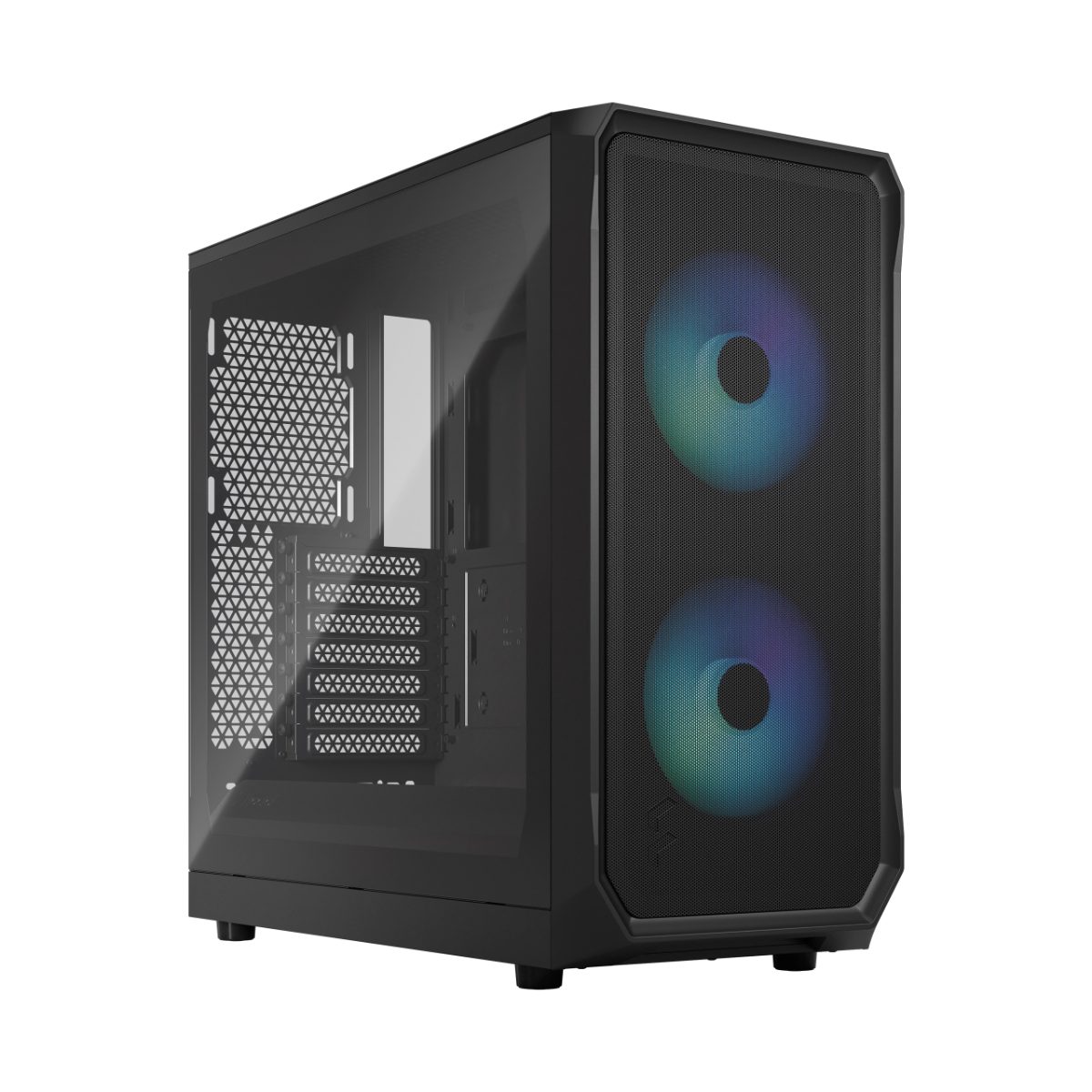 Focus 2, Side window, RGB Black TG Clear Tint, Midi Tower, ATX