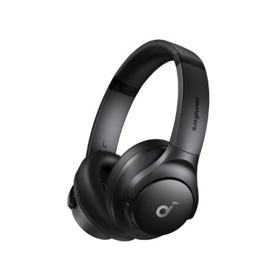 Headphones, Q20i, Bluetooth, Over-ear, Microphone, Black, Wireless
