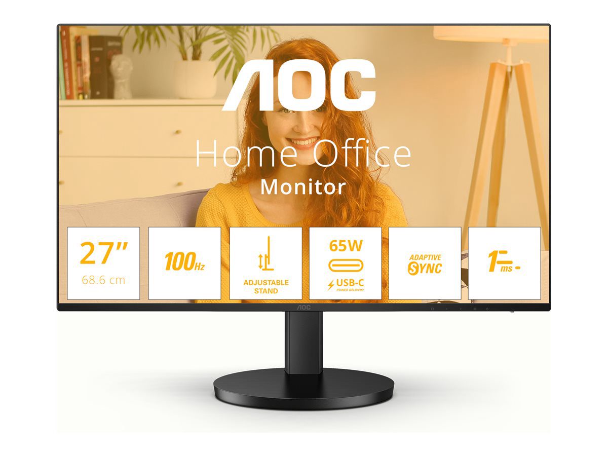 Q27B3CF2, 27 ", IPS, QHD, 16:9, 100 Hz, 1 ms, 2560 x 1440 pixels, 350 cd/m², HDMI ports quantity 1, Black, Warranty 36 month(s)