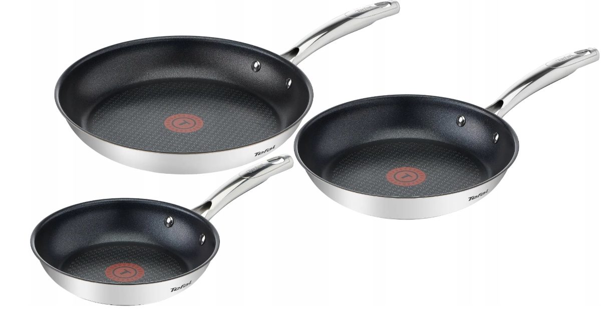 Pan set, 3-pieces, Duetto+, Frying, Diameter 20/24/28 cm, Suitable for induction hob, Fixed handle