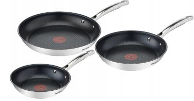 Pan set, 3-pieces, Duetto+, Frying, Diameter 20/24/28 cm, Suitable for induction hob, Fixed handle