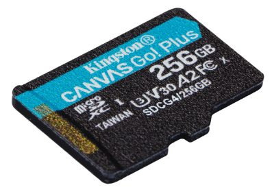 Canvas Go! Plus, 256 GB, microSD, Flash memory class Class 10, UHS-I, U3, V30, A2