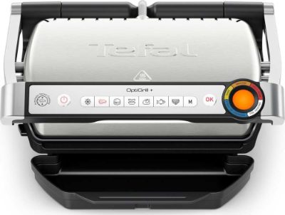 TEFAL Electric Grill, GC718D10 OptiGrill, Electric Grill, 2000 W, Stainless Steel/Black