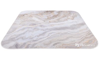 Arozzi Zona Square Floor Pad, White Marble