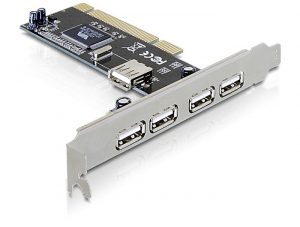 4+1-port USB 2.0, PCI