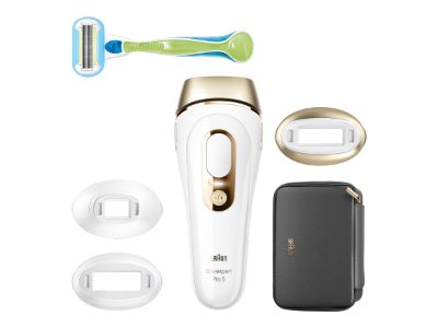 Braun PL5242 Silk-expert Pro 5 IPL Epilator, White/Gold, Braun