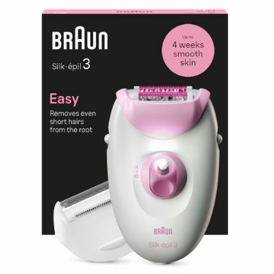 BRAUN Silk 3 epilators ar piederumiem