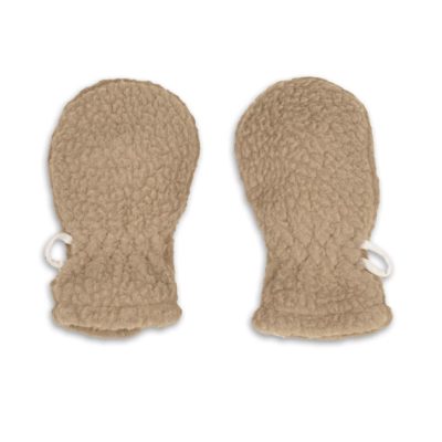 Lodger Mittens Teddy bērnu cimdiņi, Beige, 0-12m