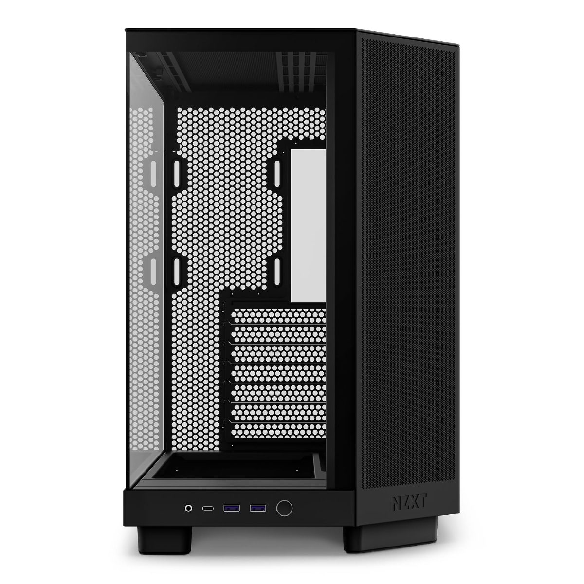 Case, NZXT, H6 Flow, MidiTower, Not included, ATX, MicroATX, MiniITX, Colour Black, CC-H61FB-01