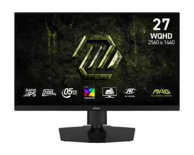 LCD Monitor, MSI, 27 ", 2560 x 1440 pixels, Wide Quad HD, Native aspect ratio 16:9, LCD, Flat, MAG274QPFE20