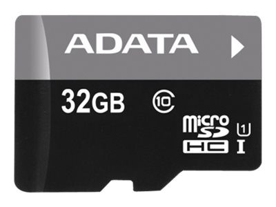 Premier UHS-I, 32 GB, microSDHC, Flash memory class 10, Adapter
