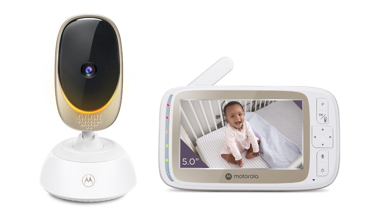 Wi-Fi Video Baby Monitor with Mood Light, VM85 CONNECT 5.0", White/Gold