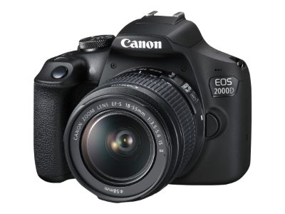 EOS, 2000D 18-55 IS II EU26, SLR Camera Kit, Megapixel 24.1 MP, Image stabilizer, ISO sensitivity (max) 12800, Display diagonal 3.0 ", Wi-Fi, Video recording, APS-C, Black