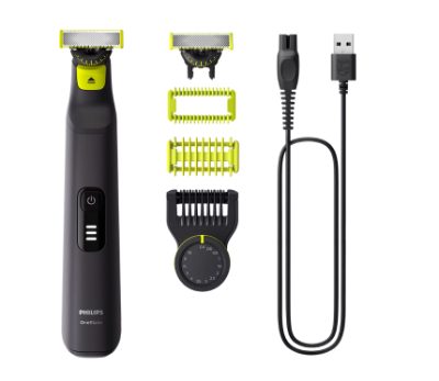Philips Face and Body Shaver, QP6542/15 OneBlade Pro 360, Operating time (max) 90 min, Wet & Dry, Lithium Ion, Black