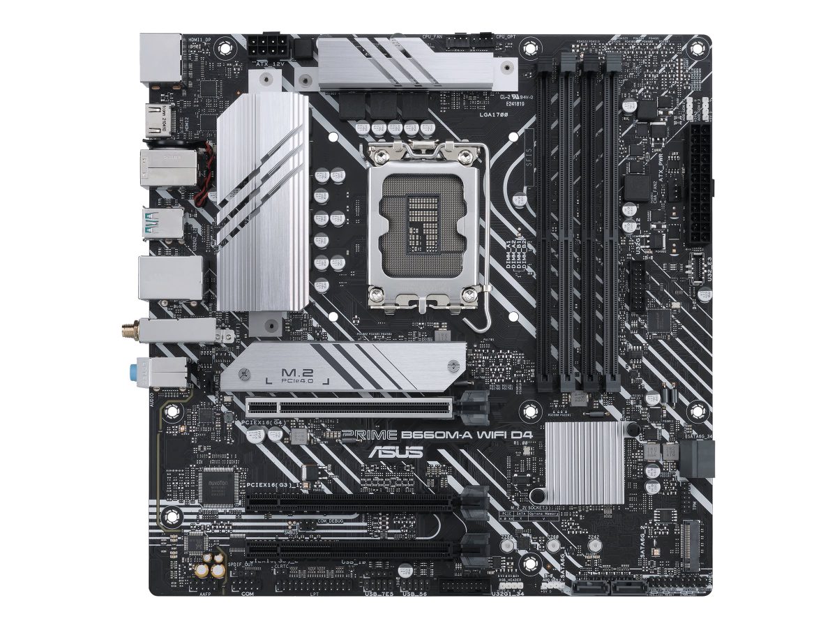 Asus PRIME H770-PLUS, Processor family Intel, Processor socket LGA1700, DDR5 DIMM, Supported hard disk drive interfaces SATA, M.2, Number of SATA connectors 4