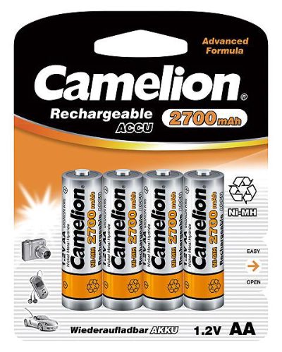 AA/HR6, 2700 mAh, Rechargeable Batteries Ni-MH, 4 pc(s)