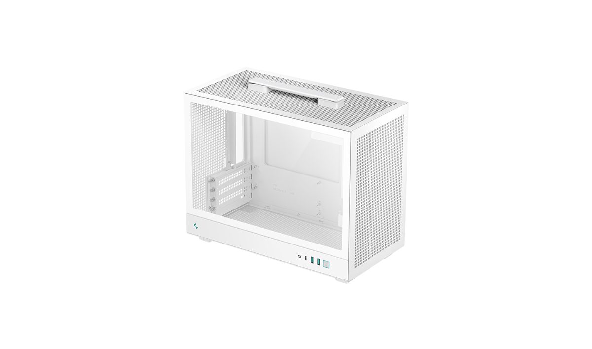 Deepcool Case, CH160 PLUS WH, White, Micro ATX