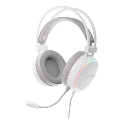 Genesis RGB Gaming Headset, Neon 613 G2, Wired, Over-ear, Microphone, White
