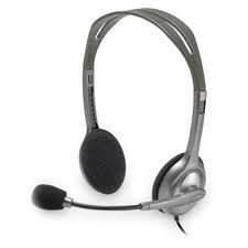 LGT-H110, Stereo headset, Black, Silver