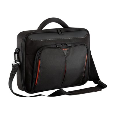 Classic, Fits up to size 14 ", Messenger - Briefcase, Shoulder strap, Black/Red