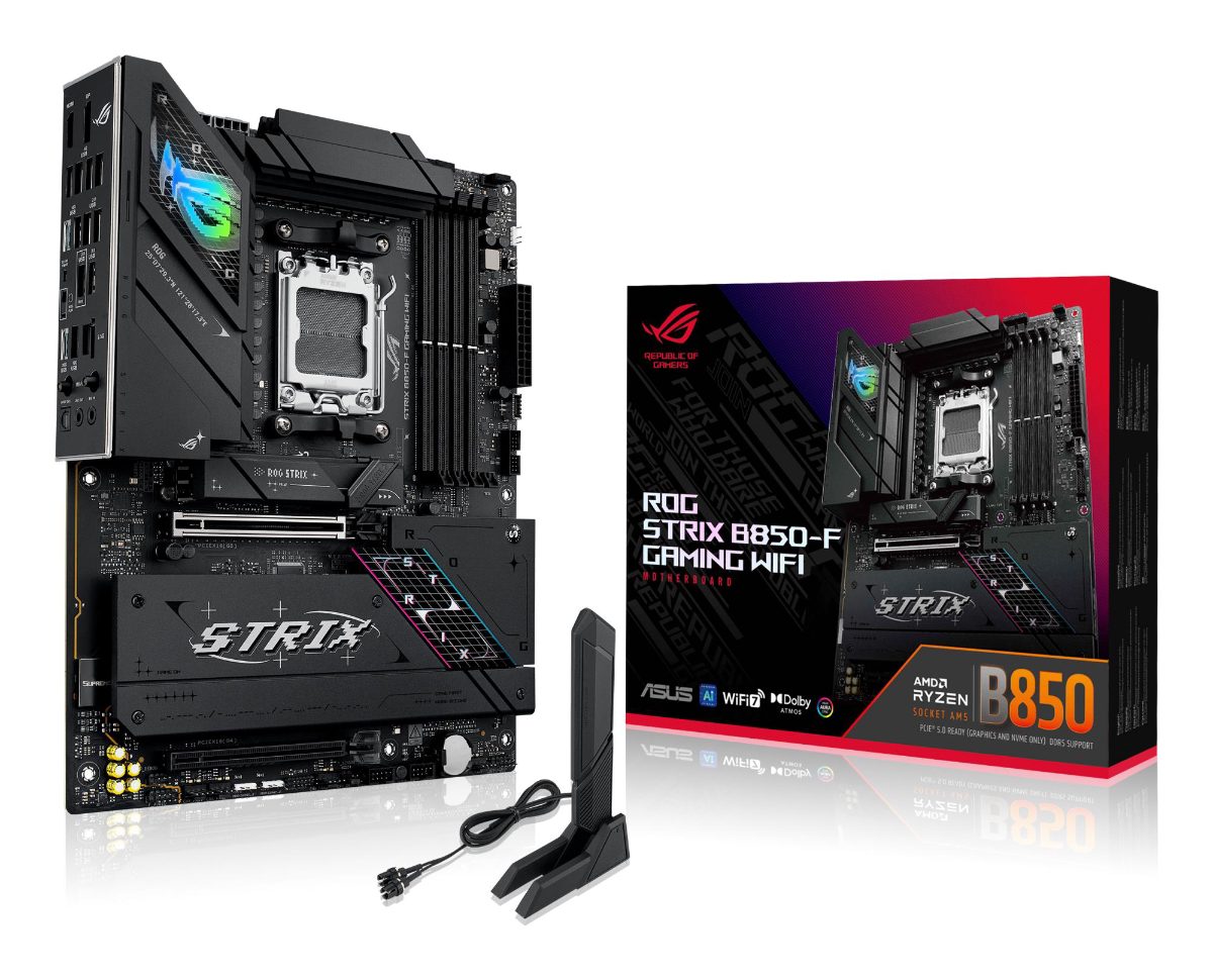 Asus ROG STRIX B850-F GAMING WIFI, Processor family AMD, Processor socket AM5, DDR5 DIMM, Number of SATA connectors 2
