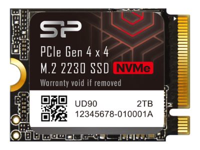 Silicon Power SSD, UD90, 500 GB, SSD form factor M.2 2230, Solid-state drive interface PCIe Gen4x4, Read speed 4700 MB/s, Write speed 1700 MB/s