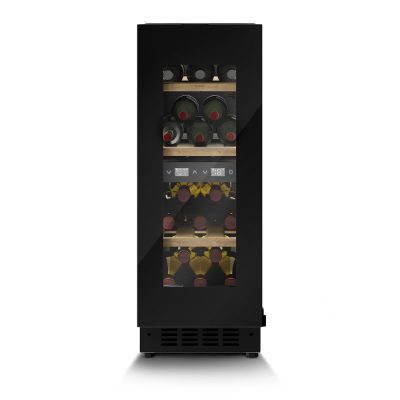 Caso Wine cooler, WineDeluxe WDU 18, Energy efficiency class F, Built-in, Bottles capacity 18, Black