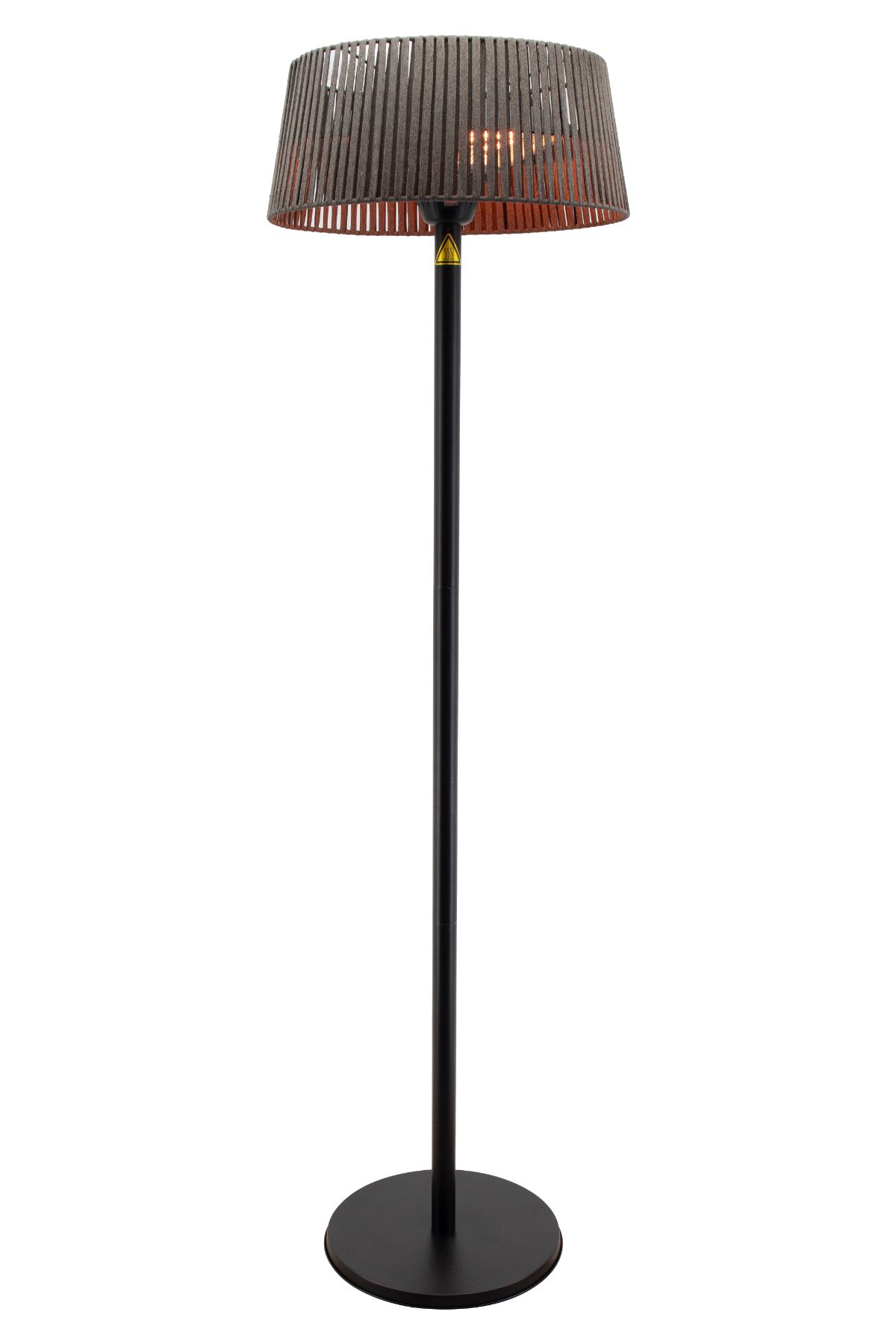 TunaBone Electric Standing Patio Heater, Double clear halogen heating lamps, TB1821SH-01, Patio heater, 2100 W, Black