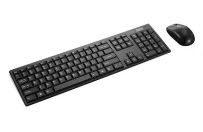Lenovo 100 Wireless Combo Keyboard and Mouse, Keyboard and Mouse Set, Wireless, Mouse included, US Euro, Black
