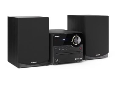Sharp XL-B512(BK) Hi-Fi Micro System, CD/FM/USB/Bluetooth v5.0, 45W, Black, Sharp, Hi-Fi Micro System, XL-B512(BK), Black, USB port, AUX in, Bluetooth, CD player, FM radio, Wireless connection