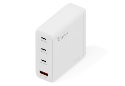 USB GaN Charger 140W, 3x USB-C, 1x USB-A, DA-10305