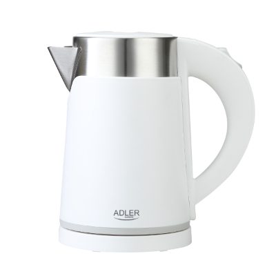 Kettle, AD 1372, Electric, 800 W, 0.6 L, Plastic/Stainless steel, 360° rotational base, White