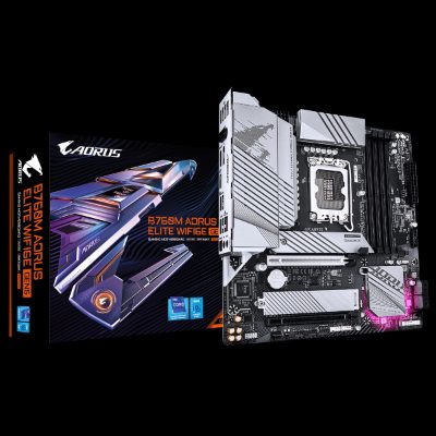 Gigabyte B760M AORUS ELITE WIFI6E GEN5, Processor family Intel, Processor socket LGA1700, DDR5, Supported hard disk drive interfaces M.2, SATA, Number of SATA connectors 4