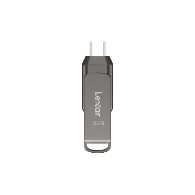 Lexar USB Flash Drive, JumpDrive Dual Drive D400, 128 GB, USB Type-C/Type-A, Gray