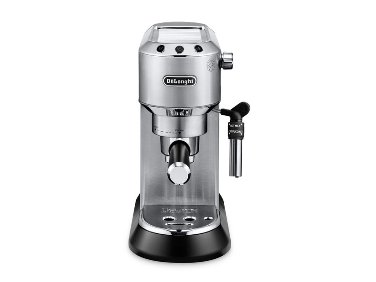 Dedica Espresso Coffee Maker, EC685.M, Pump pressure 15 bar, Built-in milk frother, Semi-automatic, 1300 W, Inox