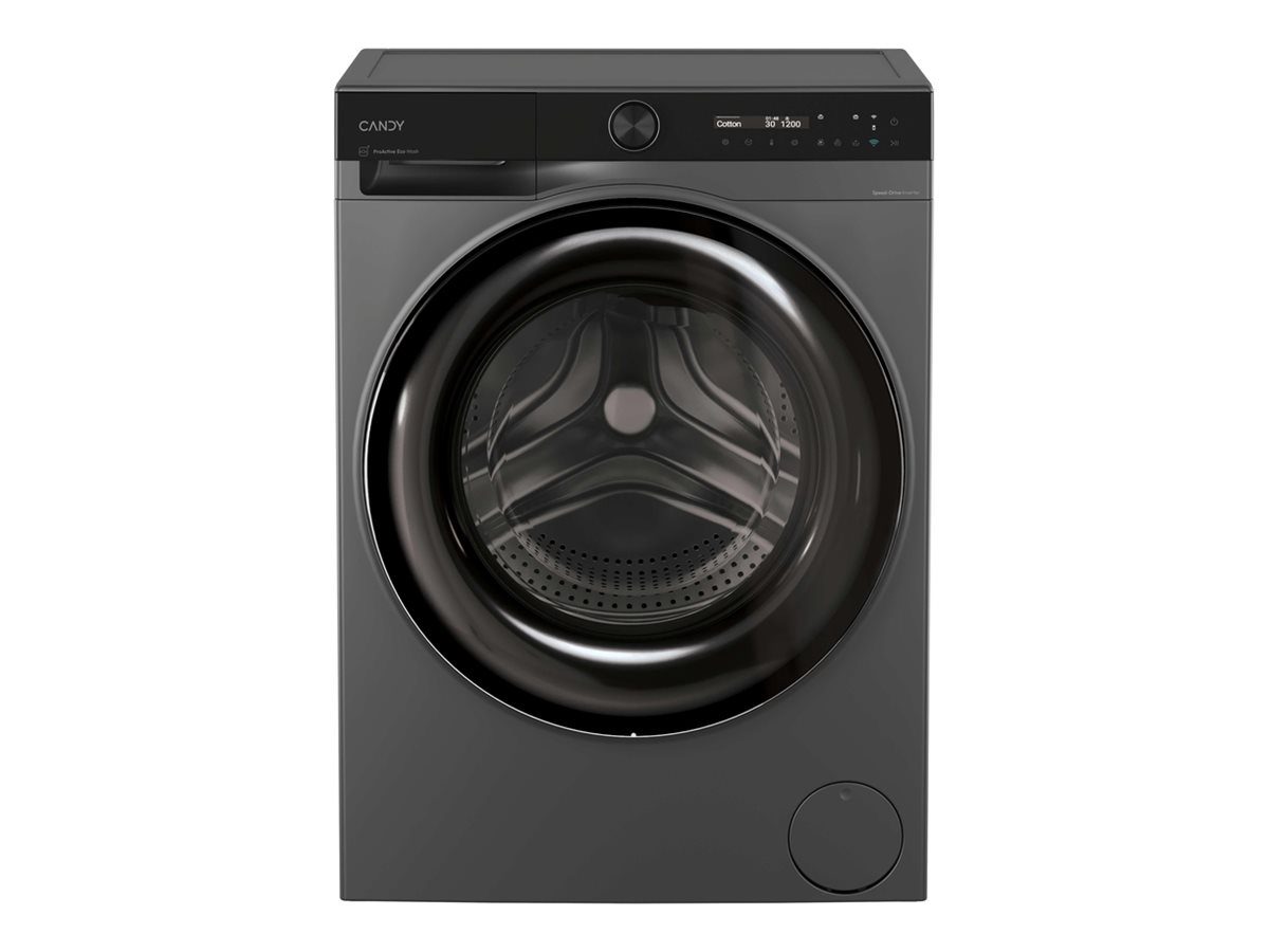 Washing machine, BS 49SB8G-S, Energy efficiency class A, Front loading, Washing capacity 9 kg, 1400 RPM, Depth 52 cm, Width 60 cm, Display, LCD, Steam function, Wi-Fi, Black