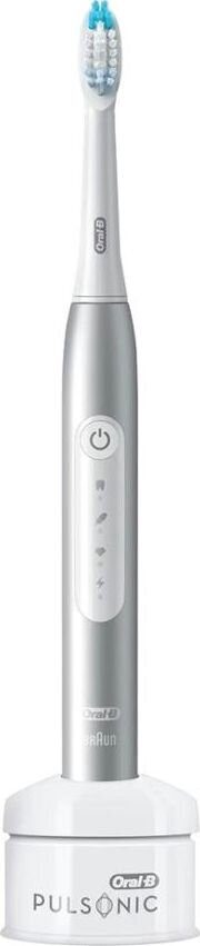 Oral-B Pulsonic Slim Luxe 4000 Sonic, Electric Toothbrush, Rechargeable, For adults, Number of brush heads included 1, Number of teeth brushing modes 3, Platinum