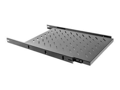 Lanberg 19" Sliding Shelf 1U/465x750mm, AK-1011-B, Black