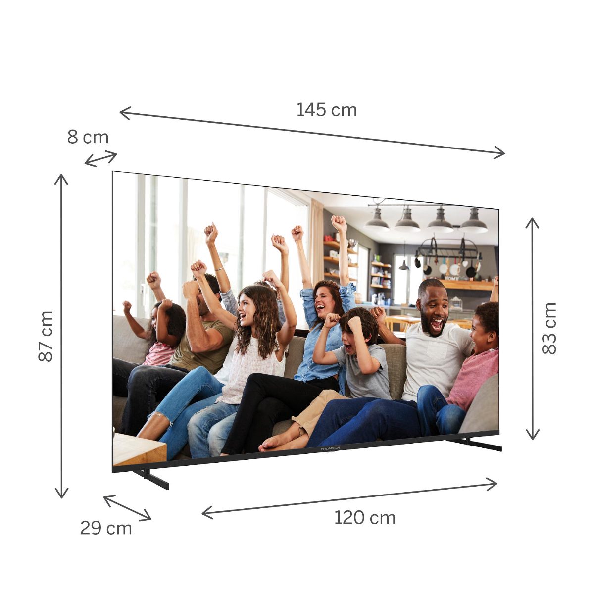 TV Set, THOMSON, 65 ", 4K Ultra HD, 3840 x 2160 pixels, Flat, 16:9, LED, 65UG4S14