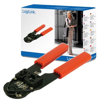 Crimping tool for RJ45 with cutter metal