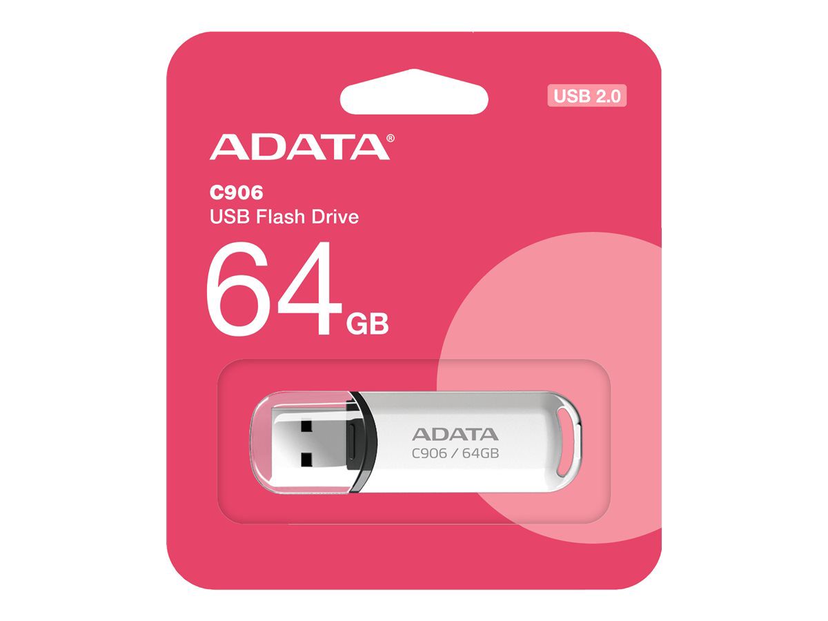 USB Flash Drive, C906, 64 GB, USB Type-A, White