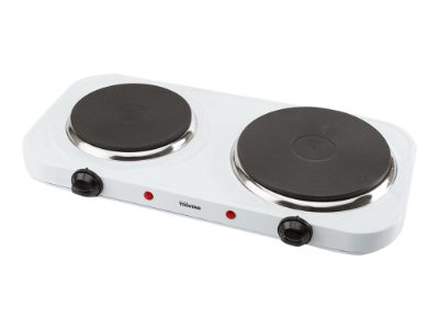 Free standing table hob, KP-6245, Number of burners/cooking zones 2, Rotary, Electric, White