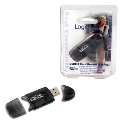 Cardreader USB 2.0 Stick external for MMC, RS-MMC, SD and SD HC