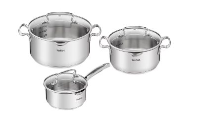 Cookware set, G719S674 Duetto+, Stainless steel, Dishwasher proof, Lid included