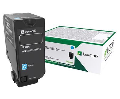 Lexmark Return Program Toner Cartridge, 75B20C0, Toner cartridge, Cyan