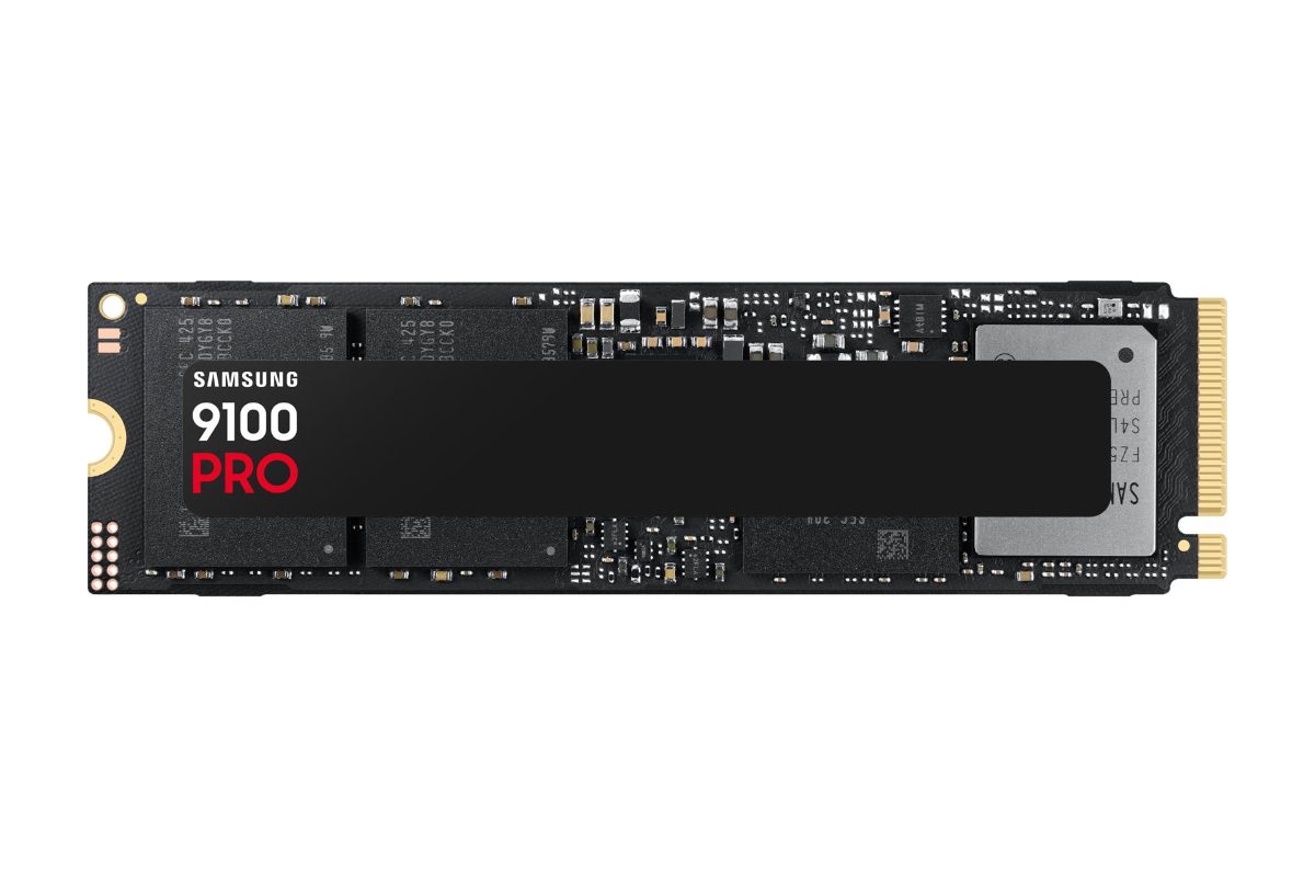 Samsung 9100 PRO, 2000 GB, SSD form factor M.2 2280, Solid-state drive interface PCI Express 5.0 x4 (NVMe), Read speed 14700 MB/s, Write speed 13400 MB/s